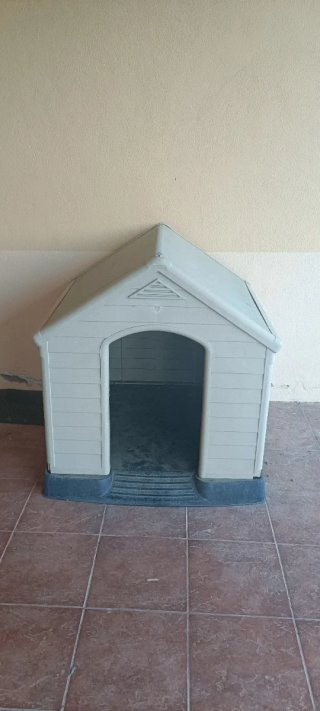 Caseta para perro de plástico