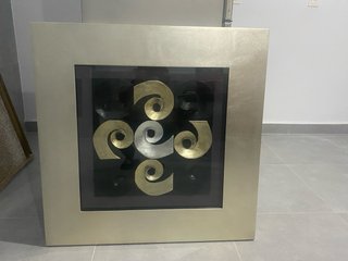 Cuadro Decorativo Metal y Cristal