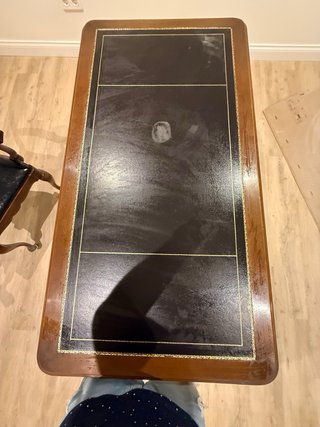 Mesa escritorio colonial madera