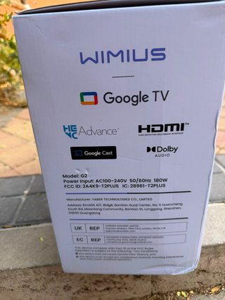 Proyector WIMIUS 4K Google TV 2200 ANSI