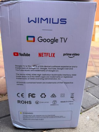 Proyector WIMIUS 4K Google TV 2200 ANSI
