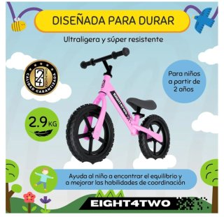¡NUEVA! Bicicleta de Equilibrio Rosa EIGHT4TWO