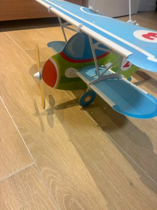 Lámpara infantil avión biplano