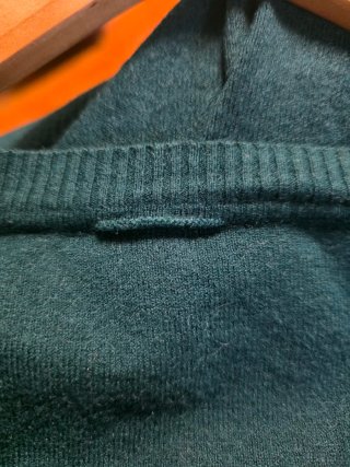 Chaqueta punto fina verde