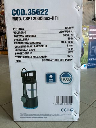 Pompa sommersa Hyundai 35622 1200W 6000L/H