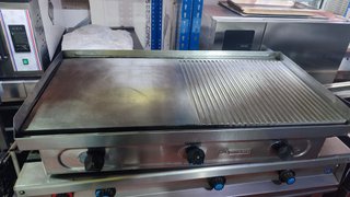Plancha Industrial Gas 100 cm Mixta Lisa y Ranurad