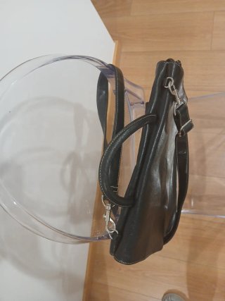 Cartera maletin Negra Piel