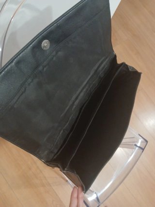 Cartera maletin Negra Piel