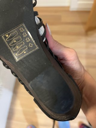 Sandalias Mustang Piel Negra