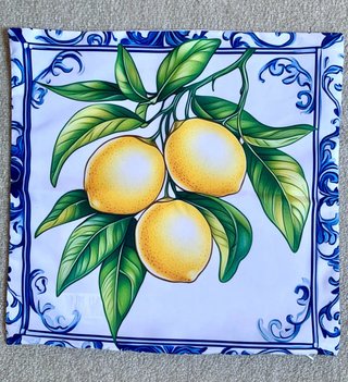Set 4 Ud.Fundas para Cojines Decorativas Limones