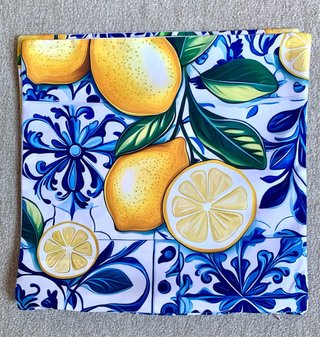 Set 4 Ud.Fundas para Cojines Decorativas Limones