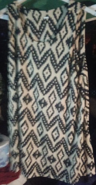 Blusa sin mangas con estampado geométrico