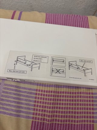 Baranda para cuna blanca