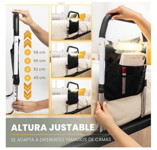 Barandilla de cama con organizador