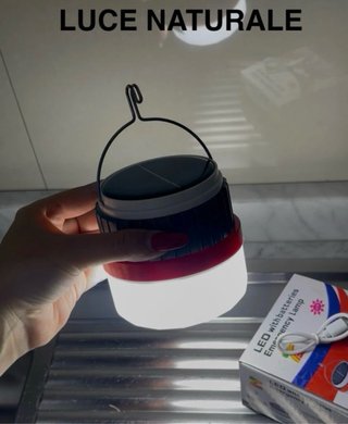 Lampada LED Campeggio Solare/USB