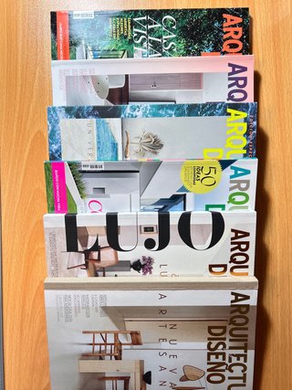Lote de 6 revistas Arquitectura y Diseño