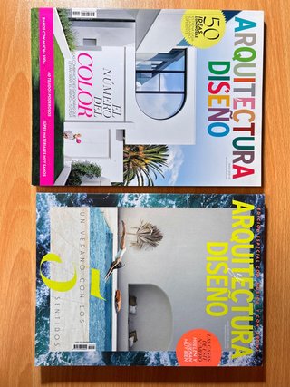 Lote de 6 revistas Arquitectura y Diseño