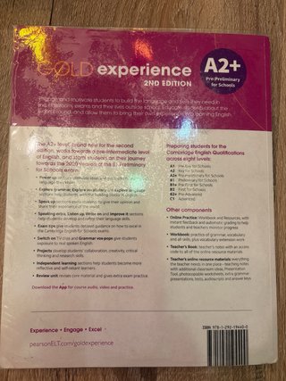 Gold Experience 2nd Edition A2+ Student's Book