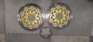 Discos Freno OEM ZX10R 2015 Oro/Plata