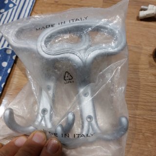 Appendiabiti in metallo argento