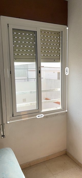 Ventana corredera 94x128 cm
