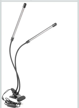 Lámpara LED de escritorio con clip