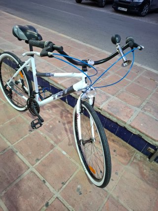 Bicicleta de paseo blanca