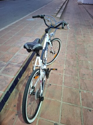Bicicleta de paseo blanca