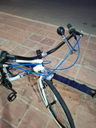 Bicicleta de paseo blanca