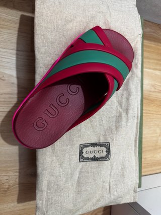 Sandalias Gucci Rojo y Verde