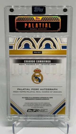 Camavinga /15 Autograph - Palatial Topps