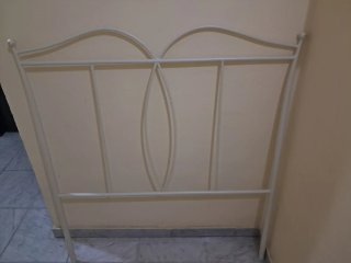 Cabecero de forja blanco 110cm