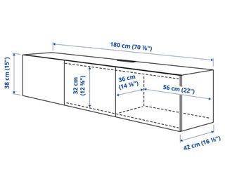 Mueble TV Blanco Besta Ikea