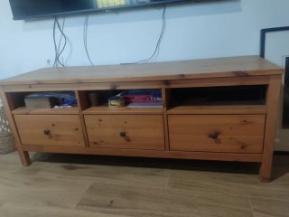 Mueble TV IKEA HEMNES Nogal 148cm