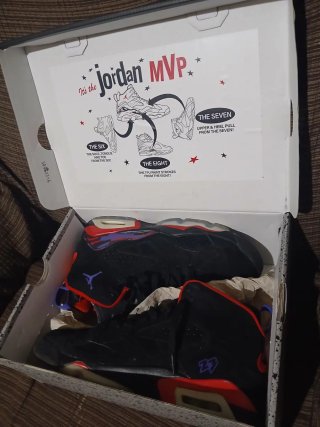 Jordan MVP Jumpman Zapatillas Negras Rojas