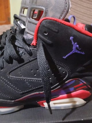 Jordan MVP Jumpman Zapatillas Negras Rojas