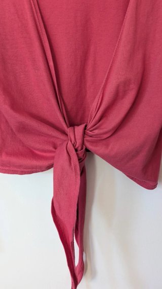 Chaqueta algodón corta color coral Indiwoman