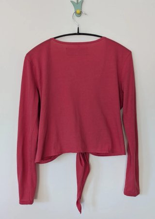 Chaqueta algodón corta color coral Indiwoman