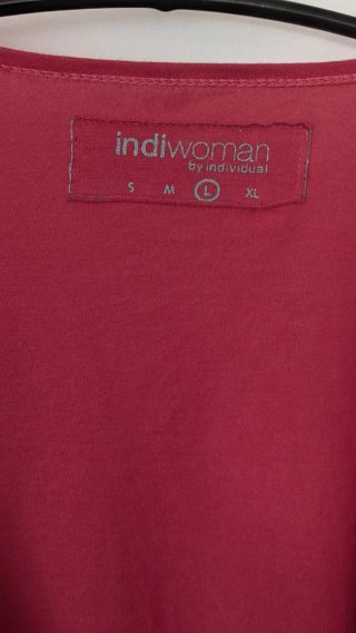 Chaqueta algodón corta color coral Indiwoman