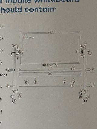 Pizarra Magnética 116x80cm