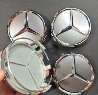 Tapacubos Mercedes Plata (4 Unidades)