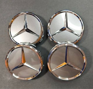 Tapacubos Mercedes Plata (4 Unidades)