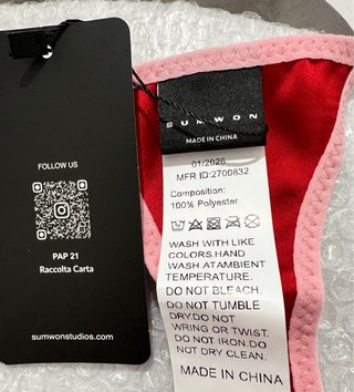 Perizoma Spoil Me rosso e rosa