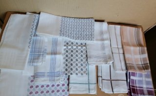 Fazzoletti uomo cotone fantasia e righe