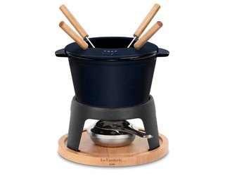 Fondue Hierro Fundido y Madera