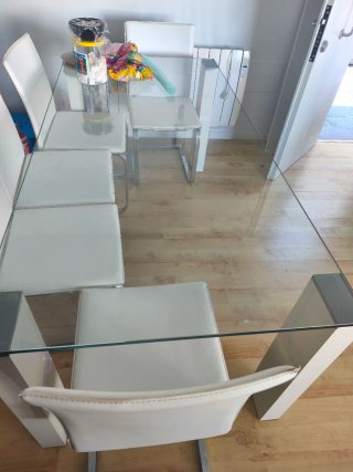 Mesa comedor cristal templado