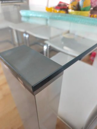 Mesa comedor cristal templado