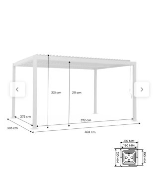 Pérgola Bioclimática Sweeek Palace 3x4
