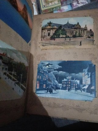 Álbum Antiguo Cartes Postales Flores