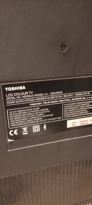 TV Toshiba 42 Negra